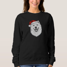 Samoyed Christmas Sweatshirt–Custom Name Dog Gift