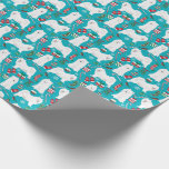 Samoyed Christmas wrapping paper<br><div class="desc">"samoyed" "dog christmas" "christmas dogs" "dog wrapping paper" "christmas paper" "christmas gift wrap" "samoyed wrapping paper" "samoyed wrapping paper" "dog paper" "dogs"</div>