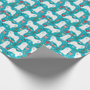 Samoyed Christmas wrapping paper