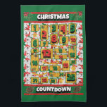 Samoyed Countdown Christmas Advent Calendar Dog Tea Towel<br><div class="desc">Samoyed Countdown Christmas Advent Calendar Dog kitchen towel features a watercolor of a Samoyed with a Christmas hat and a red Christmas scarf. Funny design for Dog Lovers!</div>