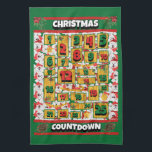 Samoyed Countdown Christmas Advent Calendar Dog Tea Towel<br><div class="desc">Samoyed Countdown Christmas Advent Calendar Dog kitchen towel features a watercolor of a Samoyed with a Christmas hat and a red Christmas scarf. Funny design for Dog Lovers!</div>