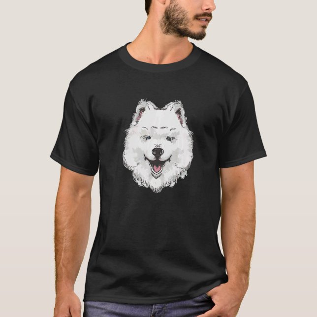 Samoyed Cute Dog Pet T-Shirt (Front)