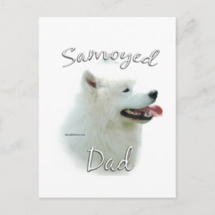 Samoyed Dad 2 Postcard