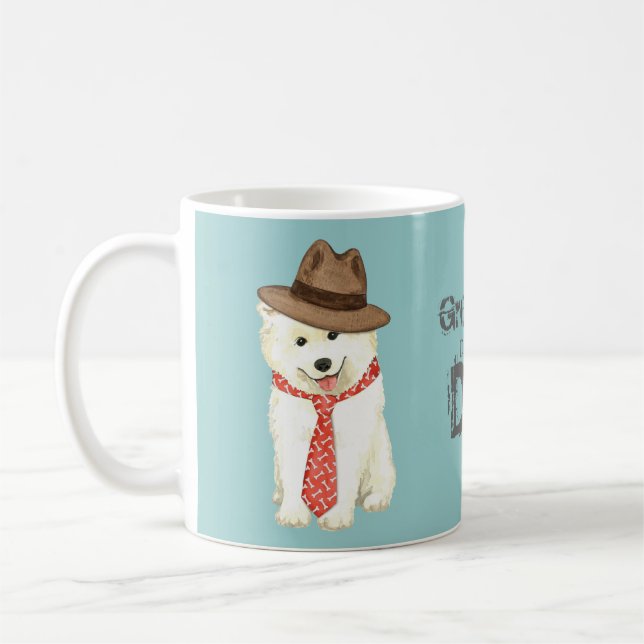 Samoyed Dad Coffee Mug (Left)