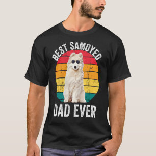 Samoyed Dad Daddy Vintage Funny Samoyed Dog Lover T-Shirt