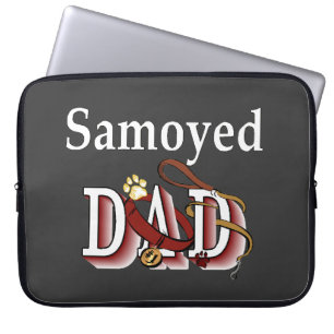 Samoyed Dad Gifts Laptop Sleeve