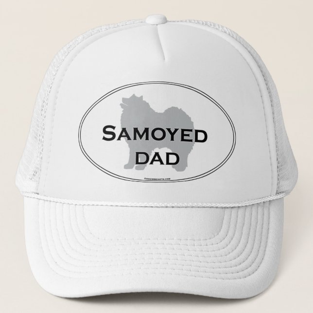 Samoyed Dad Trucker Hat (Front)