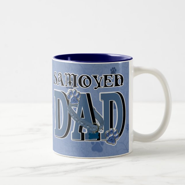 Samoyed DAD Two-Tone Coffee Mug (Right)