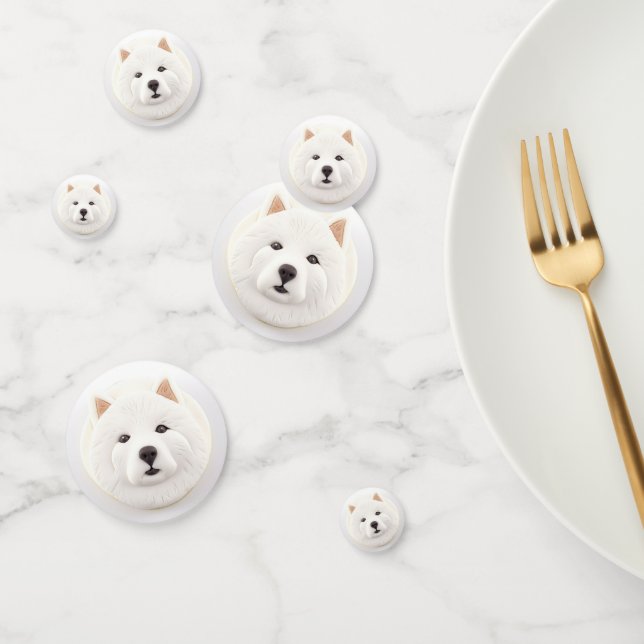Samoyed Dog 3D Inspired Confetti (Group)