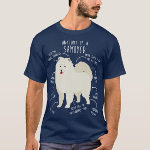 Samoyed Dog Anatomy 2 T-Shirt