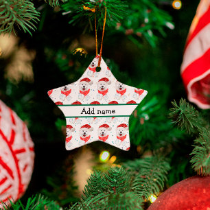 Samoyed Dog Breed Christmas Stars Ceramic Ornament