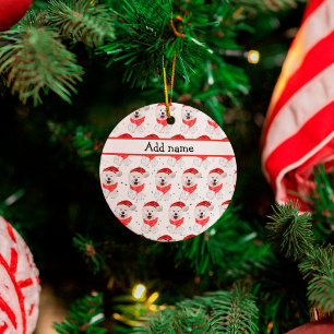 Samoyed Dog Breed Christmas Stars Ceramic Ornament