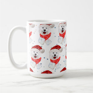 Samoyed Dog Breed Christmas Stars Coffee Mug