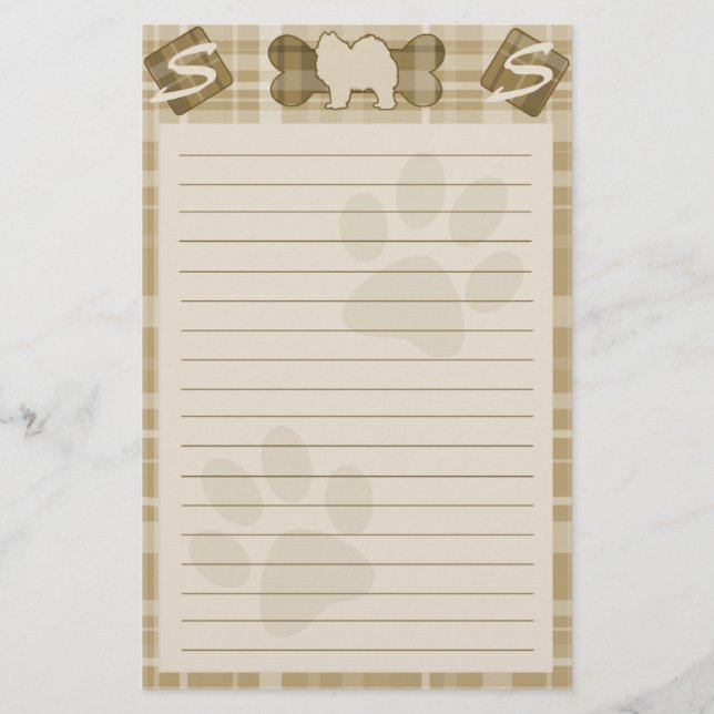 Samoyed Dog Breed Stationery (Front)