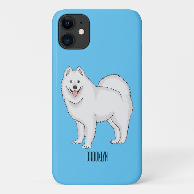 Samoyed dog cartoon illustration Case-Mate iPhone case (Back)