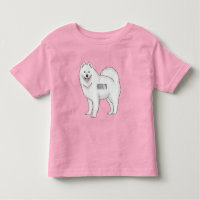 Samoyed dog cartoon illustration