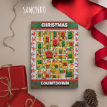 Samoyed Dog Countdown Christmas Advent Calendar Holiday Card<br><div class="desc">Samoyed Dog Countdown Christmas Advent Calendar Holiday Card features a watercolor of a Samoyed with a Christmas hat and a red Christmas scarf. Funny design for Dog Lovers!</div>