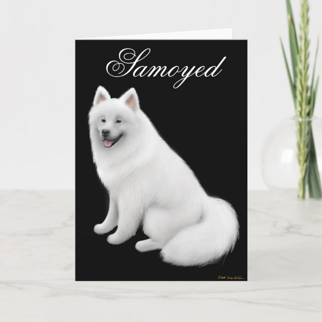 Samoyed Dog Greeting Card (Front)