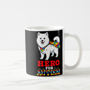 Samoyed Dog Hero For Autism Awareness Accept Suppo Coffee Mug