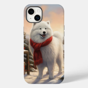 Samoyed Dog in Snow Christmas  Case-Mate iPhone 14 Plus Case