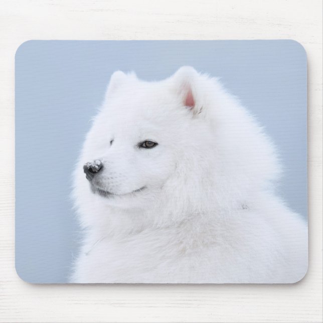 samoyed dog mouse pad (Front)