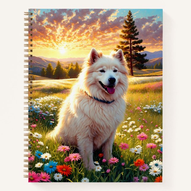 Samoyed Dog   Notebook (Front)