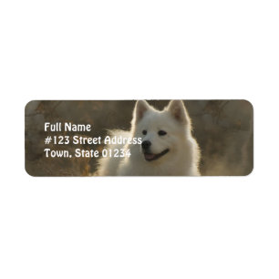 Samoyed Dog Return Address Label