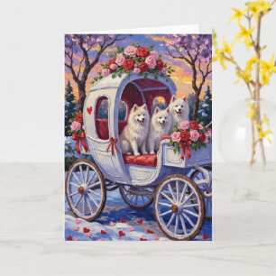 Samoyed Dog Valentine's Day  Card