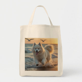 Samoyed Elegant Grocery Tote Bag