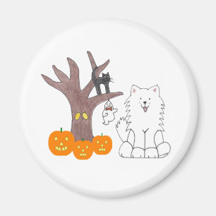 Samoyed Fall Magnet