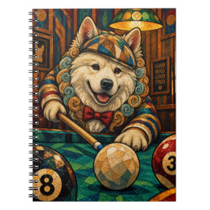 Samoyed, Geometric Mosaic Notebook