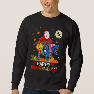 Samoyed Happy Hallothanksmas Halloween Thanksgivin Sweatshirt