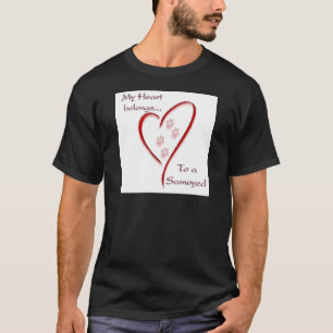 Samoyed Heart Belongs T-Shirt