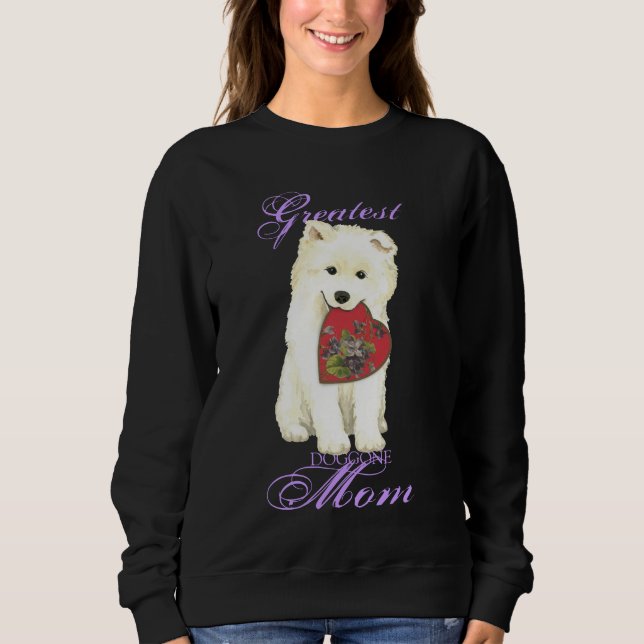 Samoyed Heart Mum Sweatshirt (Front)