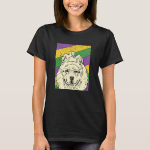 Samoyed Jester Mardi Gras Dog Mom or Dad T-Shirt