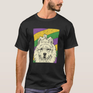 Samoyed Jester Mardi Gras Dog Mom or Dad T-Shirt