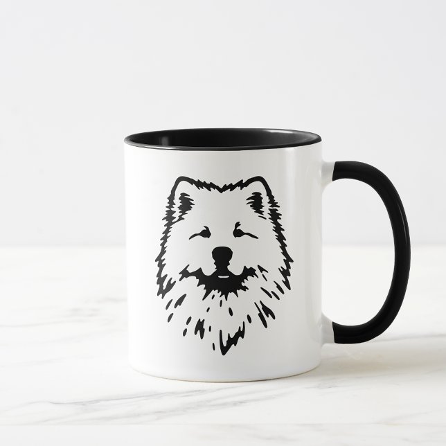 Samoyed Minimalist Illustrated Elegant & Chic Mug (Samoyed Minimalist Illustrated Elegant & Chic Mug)