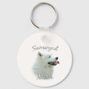 Samoyed Mom 2 Key Ring