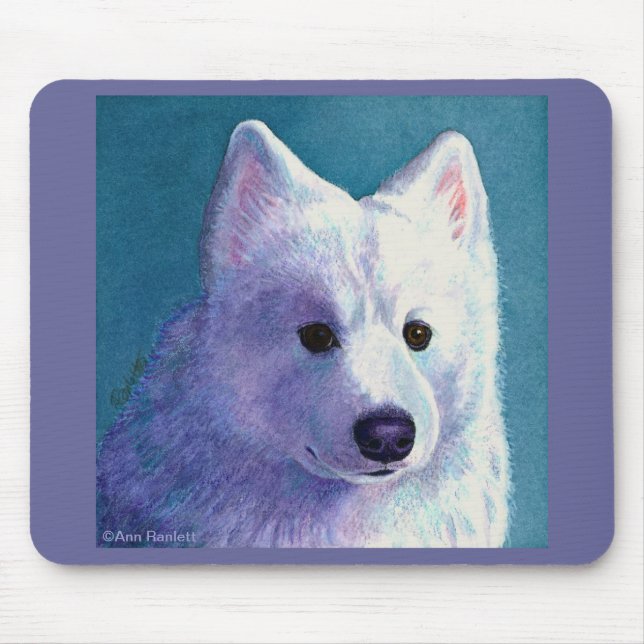 Samoyed Mousepad - "Buddha" (Front)