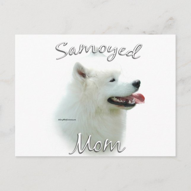 Samoyed Mum 2 Postcard (Front)