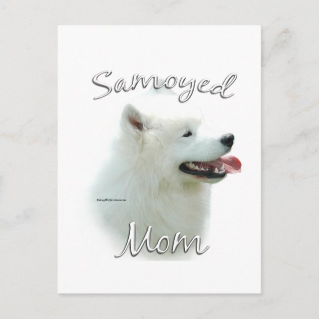 Samoyed Mum 2 Postcard (Front)