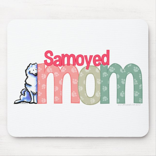 Samoyed Mum Mouse Pad (Front)