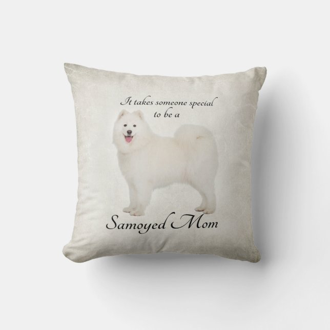 Samoyed Mum Pillow (Front)