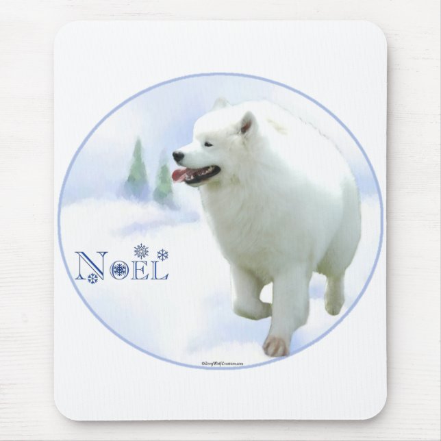 Samoyed Noel Mouse Pad (Front)