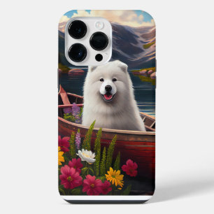 Samoyed on a Paddle: A Scenic Adventure iPhone 14 Pro Max Case