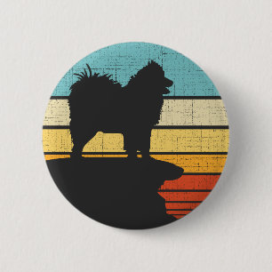  Samoyed Owner Retro Vintage 60s 70s Dog Lover  6 Cm Round Badge