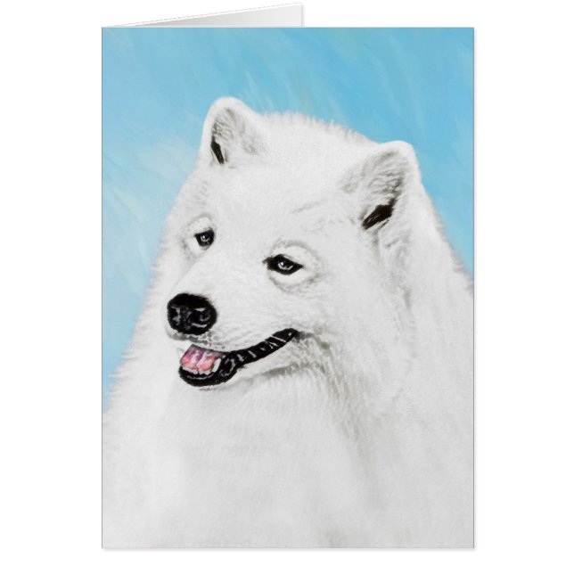 Samoyed Painting - Cute Original Dog Art (Front)