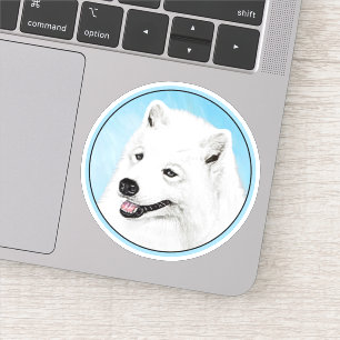 Samoyed Painting - Cute Original Dog Art