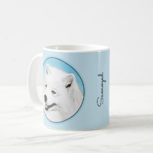 Samoyed Painting - Cute Original Dog Art Coffee Mug