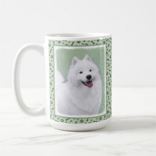 Samoyed Painting - Cute Original Dog Art Coffee Mug